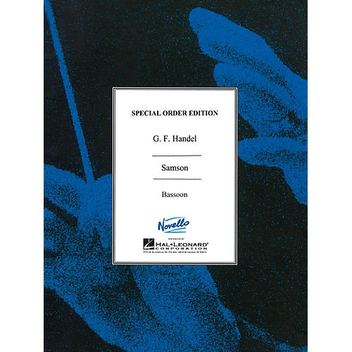 Novello Samson Music Sales America Series Book by George Frideric Handel