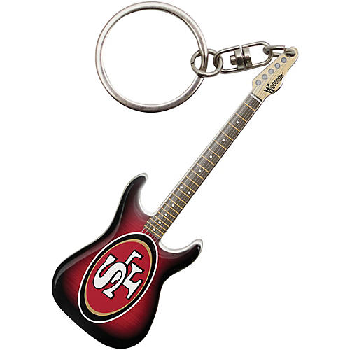 San Francisco 49ers Electric Guitar Keychain
