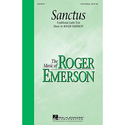 Hal Leonard Sanctus (3-Part Mixed) 3-Part Mixed composed by Roger Emerson