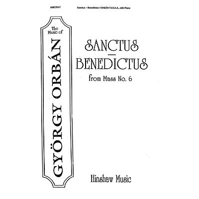 Hinshaw Music Sanctus-Benedictus (From Mass #6) SSAA composed by Gyorgy Orban
