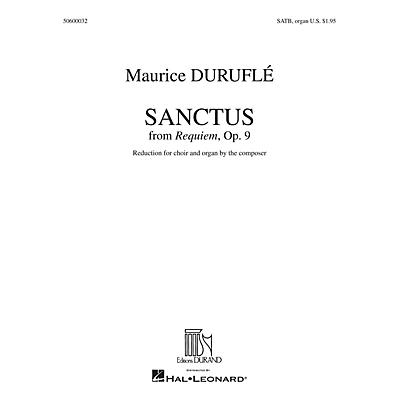 Editions Durand Sanctus (from Requiem) SATB, Organ composed by Maurice Duruflé