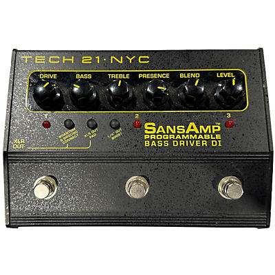Tech 21 Sans-Amp Programable Bass Driver DI Bass Effect Pedal