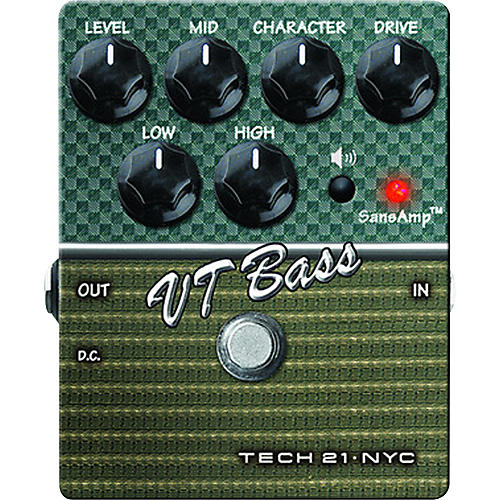 SansAmp Character Series VT Bass V2 Distortion Bass Effects Pedal