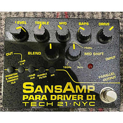 Tech 21 SansAmp Para Driver DI Preamp Pedal V2 Pedal