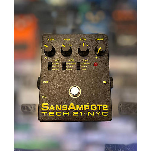 Tech 21 Sansamp GT2 Tube Amp Emulator Effect Pedal Musician's Friend