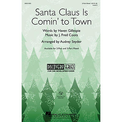 Hal Leonard Santa Claus Is Comin' to Town VoiceTrax CD Arranged by Audrey Snyder