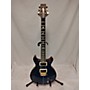 Used PRS Santana II Solid Body Electric Guitar Trans Blue