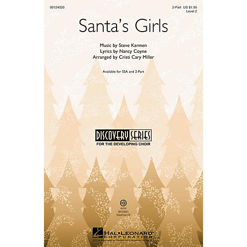 Hal Leonard Santa's Girls (Discovery Level 2) 2-Part arranged by Cristi Cary Miller