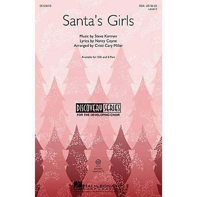 Hal Leonard Santa's Girls (Discovery Level 2) SSA arranged by Cristi Cary Miller