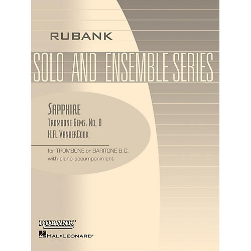 Rubank Publications Sapphire (Trombone (Baritone B.C.) Solo with Piano - Grade 3) Rubank Solo/Ensemble Sheet Series