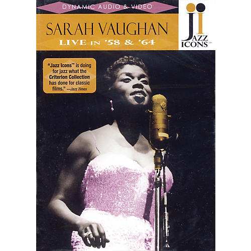 Sarah Vaughan - Live in '58 and '64 Live/DVD Series DVD Performed by Sarah Vaughan