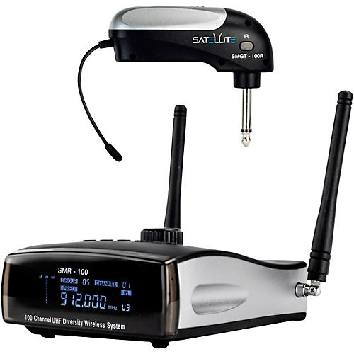Nady Satellite SMGT-100R True Diversity Wireless Instrument System for Electric Guitar or Bass, Side Mounted