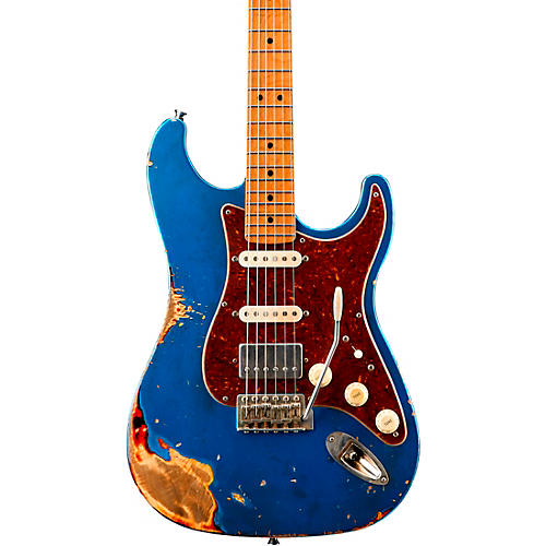 LsL Instruments Saticoy DX HSS Flame Maple Top Electric Guitar Lake Placid Blue over 3-Color Sunburst