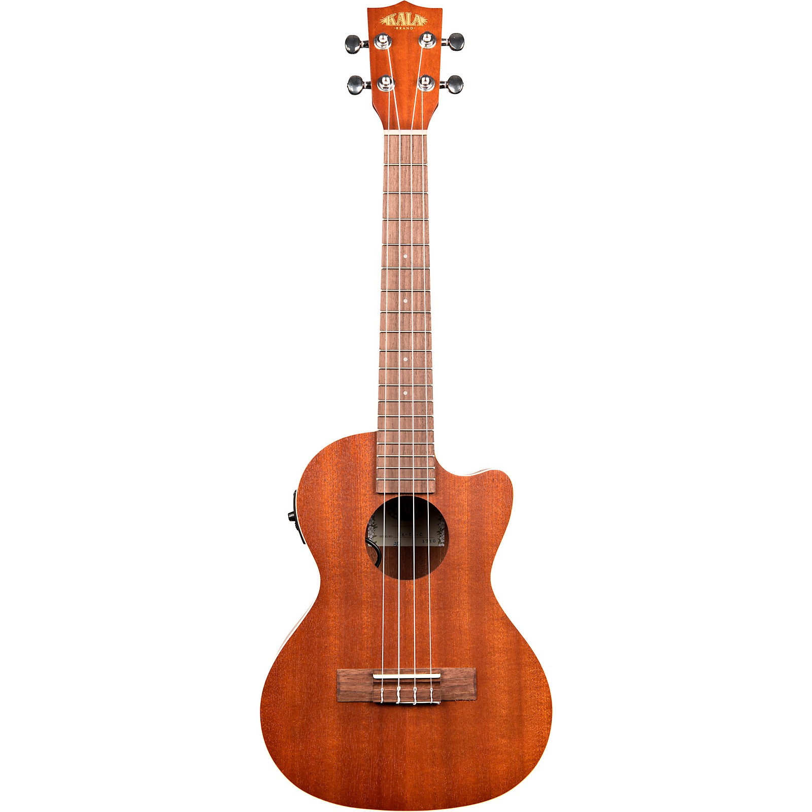 Kala Satin Mahogany Tenor Cutaway AcousticElectric Ukulele Musician
