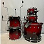 Used Mapex Saturn Studioease V Drum Kit scarlet red fade