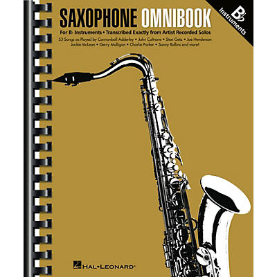 Hal Leonard Saxophone Omnibook for B-Flat Instruments Transcribed Exactly from Artist Recorded Solos