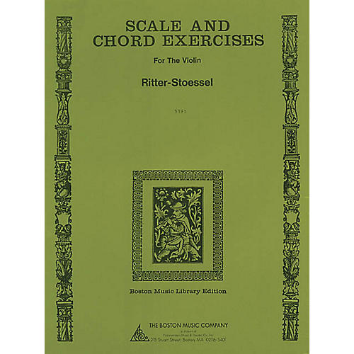 Music Sales Scale and Chord Exercises for the Violin Music Sales America Series Written by Ritter-Stoessel
