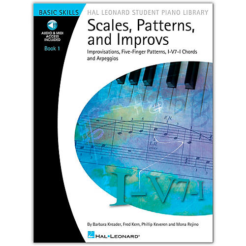 Scales, Patterns And Improvs - Book/Online Audio 1 - Hal Leonard Student Piano Library Book/Online Audio