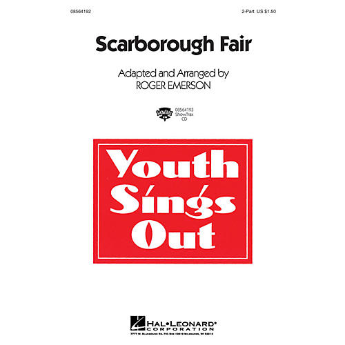 Hal Leonard Scarborough Fair 2-Part arranged by Roger Emerson