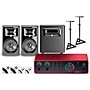 Focusrite Scarlett 2i2 4th Gen With JBL 3 Series Studio Monitor Pair & LSR Subwoofer Bundle With Stands & Cables Included 308MKII