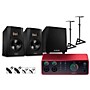 Focusrite Scarlett 4i4 4th Gen With Adam Audio T-Series Studio Monitor Pair & T10S Subwoofer Bundle (Stands & Cables Included) - T7V