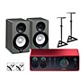 Focusrite Scarlett 4i4 4th Gen With Yamaha HS Studio Monitor Pair Bundle (Stands & Cables Included) HS5 SG