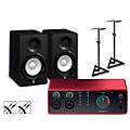 Focusrite Scarlett 4i4 4th Gen With Yamaha HS Studio Monitor Pair Bundle (Stands & Cables Included) HS7HS5