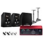 Focusrite Scarlett Solo 4th Gen With Adam Audio T-Series Studio Monitor Pair & T10S Subwoofer Bundle (Stands & Cables Included) T7V