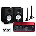 Focusrite Scarlett Solo 4th Gen With Yamaha HS Studio Monitor Pair Bundle (Stands & Cables Included) HS5HS7