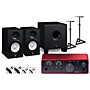 Focusrite Scarlett Solo 4th Gen With Yamaha HS Studio Monitor Pair & HS8S Subwoofer Bundle (Stands & Cables Included) HS5