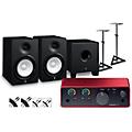 Focusrite Scarlett Solo 4th Gen With Yamaha HS Studio Monitor Pair & HS8S Subwoofer Bundle (Stands & Cables Included) HS5 SGHS8