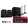 Focusrite Scarlett Solo Gen 4 with Adam Audio T-Series Studio Monitor Pair & T10S Subwoofer Bundle (Stands & Cables Included) T5V
