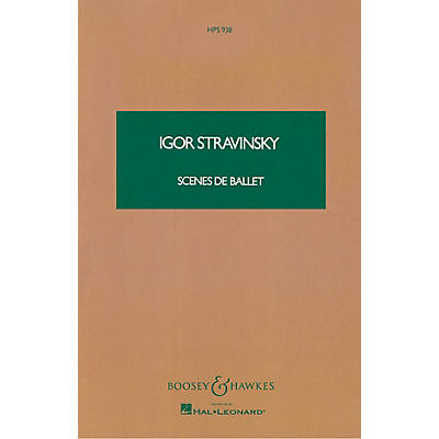Boosey and Hawkes Scenes de Ballet (Study Score) Boosey & Hawkes Scores/Books Series Composed by Igor Stravinsky