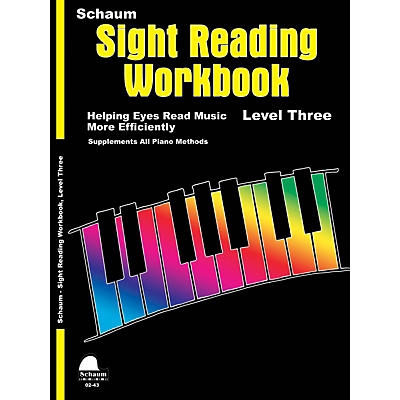 SCHAUM Schaum Sight Reading Workbook (Level 3) Educational Piano Book