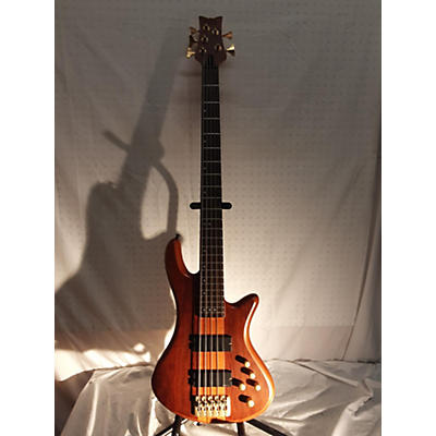 Schecter Guitar Research Schecter Guitar Research Stiletto Studio-5 Bass Satin Honey Electric Bass Guitar
