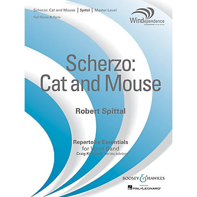 Boosey and Hawkes Scherzo: Cat and Mouse (Score Only) Concert Band Level 4 Composed by Robert Spittal