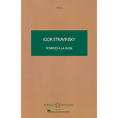 Boosey and Hawkes Scherzo a la Russe (Study Score) Boosey & Hawkes Scores/Books Series Composed by Igor Stravinsky