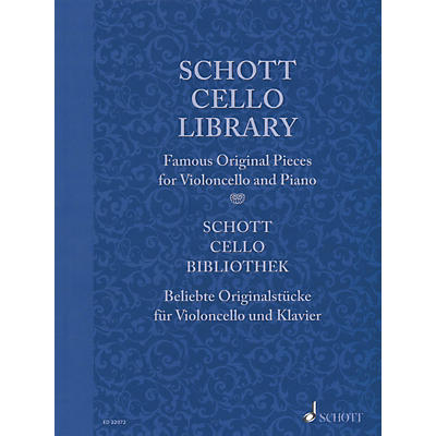 Schott Schott Cello Library (Famous Original Pieces for Cello and Piano) String Solo Series Softcover