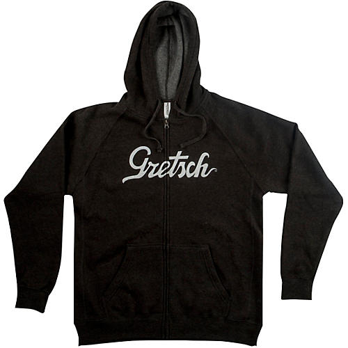 Gretsch Script Logo Hoodie - Gray Medium