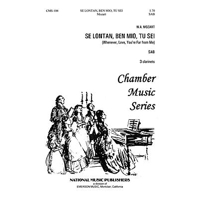 Hal Leonard Se Lontan Den Mio Tu Sei SAB composed by Robert Carl