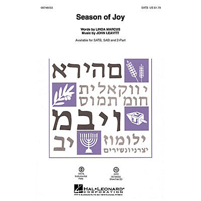 Hal Leonard Season of Joy SAB Composed by John Leavitt