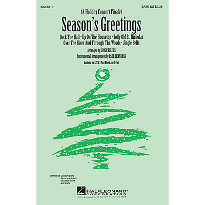 Hal Leonard Season's Greetings (Medley) 3-Part Mixed Arranged by Joyce Eilers