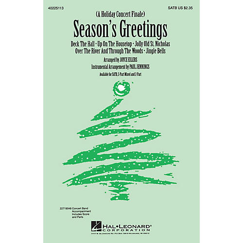 Hal Leonard Season's Greetings (Medley) 3-Part Mixed Arranged by Joyce Eilers