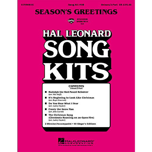 Season's Greetings (Song Kit #38) UNIS/2PT Arranged by Various Arrangers