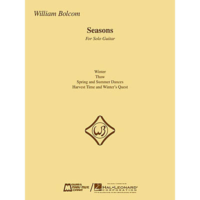 Edward B. Marks Music Company Seasons (Guitar Solo) E.B. Marks Series Composed by William Bolcom