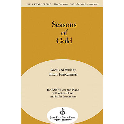 John Rich Music Press Seasons of Gold SAB composed by Ellen Foncannon