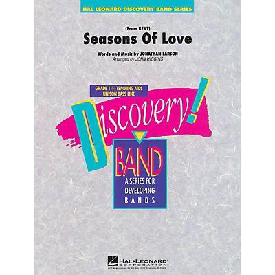 Hal Leonard Seasons of Love (from Rent) Concert Band Level 1 1/2 Arranged by John Higgins