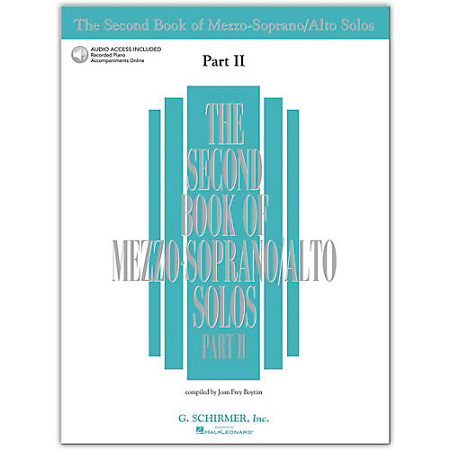 Second Book/Online Audio Of Mezzo-Soprano / Alto Solos Part 2 Book/Online Audio