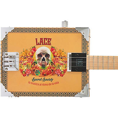 Lace Secret Society 3 String Acoustic-Electric Cigar Box Guitar