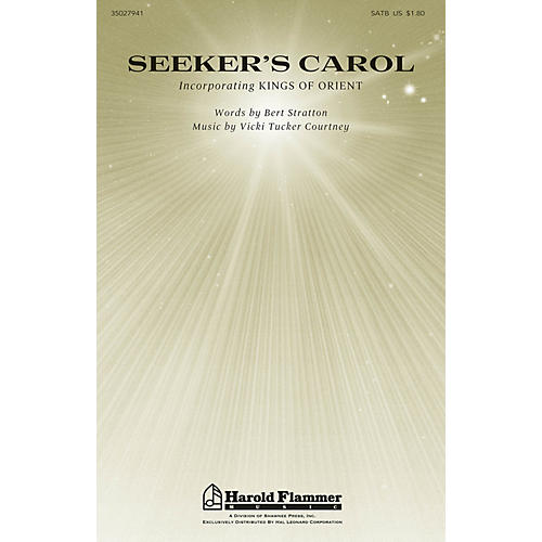 Shawnee Press Seeker's Carol SATB composed by Vicki Tucker Courtney